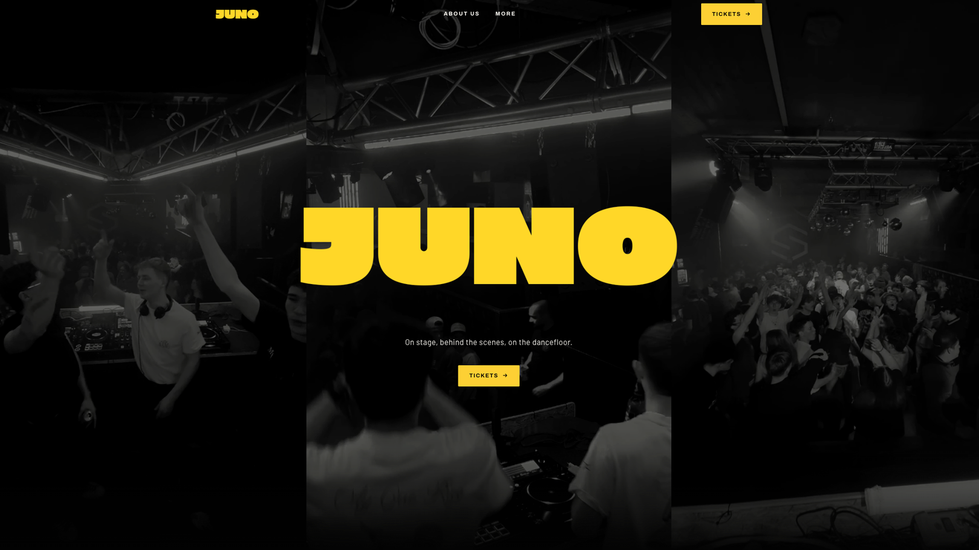 JUNO website project preview